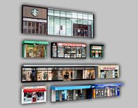 Storefront Shopfront Starbucks Coffee Shop Retail City