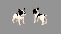Cartoon pet puppy - French Bull Dog - baby dog
