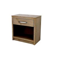 Drawer Solid Wood Nightstand in Natural Maple