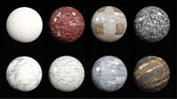 8K Marble Set Materials for Blende