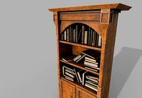 Medieval Bookshelf PBR Library