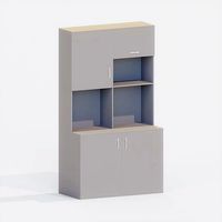 Mini-kitchen KM 214 laminated gray chipboard