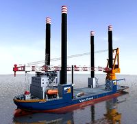 Offshore installation vessel Van Oord Aeolus 3d model