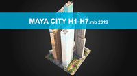 Realistic City District H1-H7 MAYA