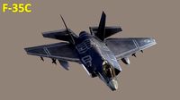 F35C Lightning II -Rigged