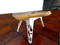 Two Japanese Wabi Sabi style table
