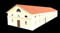 Old industrial pavilion