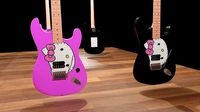 Hello kitty electric guitar
