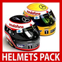 Helmet F1 2007 Fernando Alonso and Lewis Hamilton