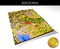 Arizona 3 High resolution 3D relief maps