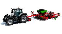 Tractor with Trailed Seed Drill