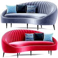 Ether Peddler Strip Curved Sofa