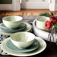 Mixed Siterra 16 Piece Dinnerware Set Service for 4