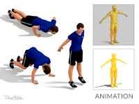 Burpees Exercise Man Animation