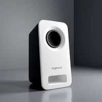 White Logitech Desktop Speaker