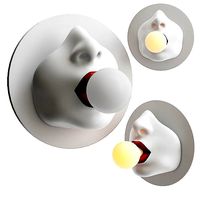 Sconce Bulb in the Mouth Wall lamp