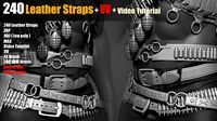 240 IMM Brush Leather Straps Vol 03  UV   Video Tutorial