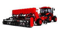 Tractor with Seed Drill