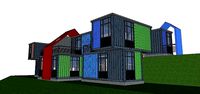 City Simple Art Building-Container-0112