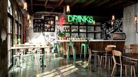 Realistic Bar Coffeeshop interior design