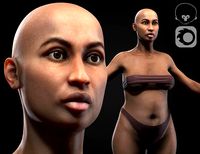 Plus size black woman