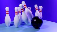Bowling Ball and Pins