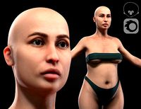 Plus size white woman