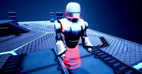 Low Poly Robot - Rigged and animated