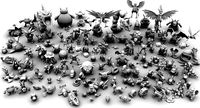 All 150 Pokemon Low Poly first Gen