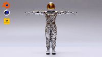 Spacesuit Astronaut Rigged - Astronauta Traje Espacial Riggeado