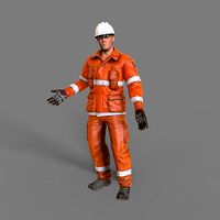 worker Male Realistic rigged