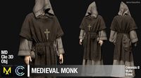 Medieval monk  Marvelous Designer project