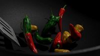 Peppers Peperoni Wok and Spachelor