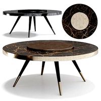 Gianfranco Ferre Home MAYFAIR Round Sahara Noir marble table