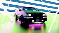 Toyota AE86 trueno Pop-Up headlights Low Poly