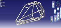 baja rollcage cad model