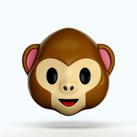 3D Emoji - Monkey