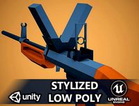 Stylized Burton LMR Low Poly Mobile Ready