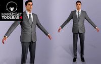 Men s Business Suit Realtime Game Assests Marmoset toolbag 4