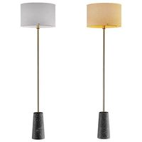 Scandinavian style floor lamp on marble base