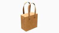 Cardboard box with handles and rivets 01