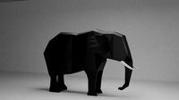 Low Poly Elephant