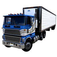 Industrial cabover refrigerated van trailer