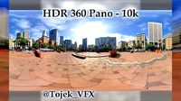 HDR 360 Panorama - DTLA - 71 Pershing Square SW corner