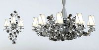 Chandelier and sconces Villari