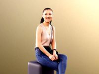 Anita 11345 - Casual Smiling Girl Sitting