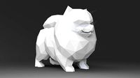 Low Poly Pomeranian STL for | 3D