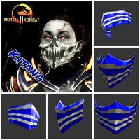 Kitana mask from Mortal Kombat 11 - Outworld Qeen | 3D