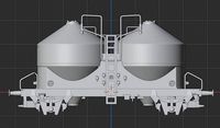 H0 1-87 scale Silo Wagon UCS 908 | 3D