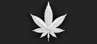 Marijuana Pendant | 3D